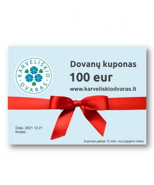 Dovanų kuponas 100 eur