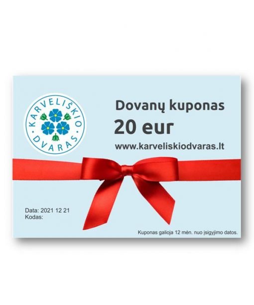 Dovanu kuponas 20 eur