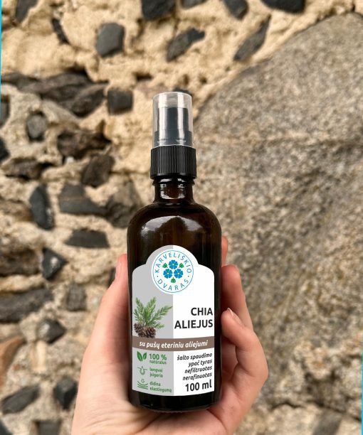 Chia aliejus su pušų eteriniu aliejumi