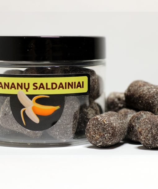 bananų becukriai saldainiai